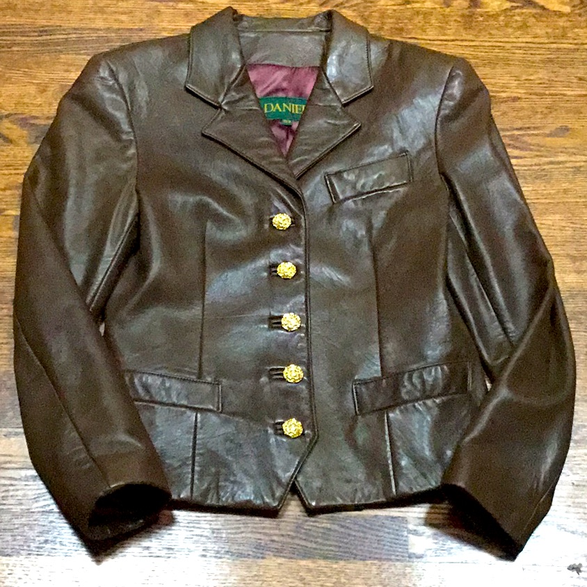 Brown Danier Leather Blazer